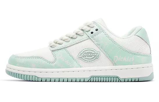 Кроссовки Dickies Skateboarding Shoes Unisex Low-top, белый/зеленый