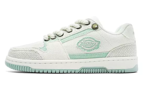 Кроссовки Dickies Skateboarding Shoes Unisex Low-top, белый/зеленый