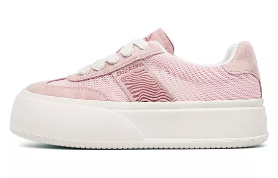 Кроссовки Dickies Skateboarding Shoes Women's Low-top Beige/light Pink/silver Grey, розовый