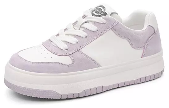 Кроссовки Dickies Skateboarding Shoes Women's Low-top White/Purple, фиолетовый