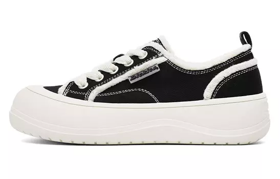 Кроссовки Dickies Skateboarding Shoes Women's Low-top Black/beige, черный