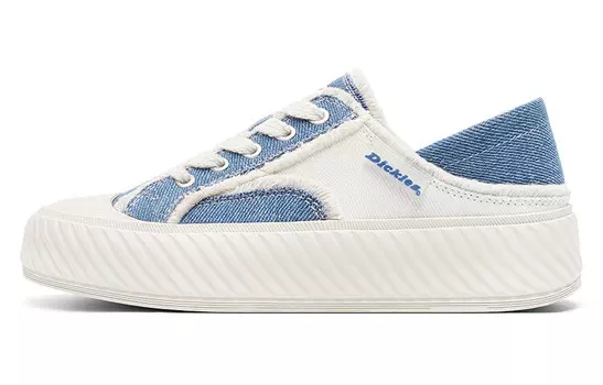 Кроссовки Dickies Skateboarding Shoes Women's Low-top Beige/Blue, бежевый/синий