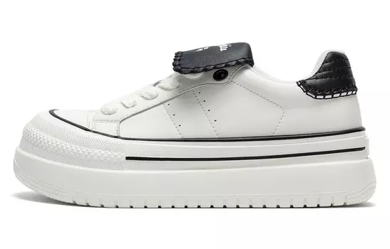 Кроссовки Dickies Skateboarding Shoes Women's Low-top Beige/Black, бежевый/черный