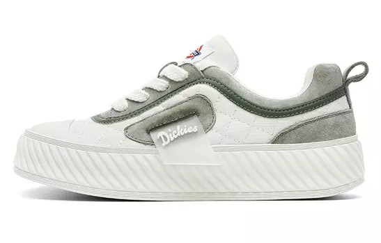 Кроссовки Dickies Skateboarding Shoes Women's Low-top Beige/black/green, зеленый