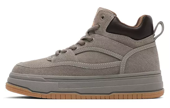 Кроссовки Dickies Skateboarding Shoes Women's Mid-top Earthy Yellow/soot/apricot, серый