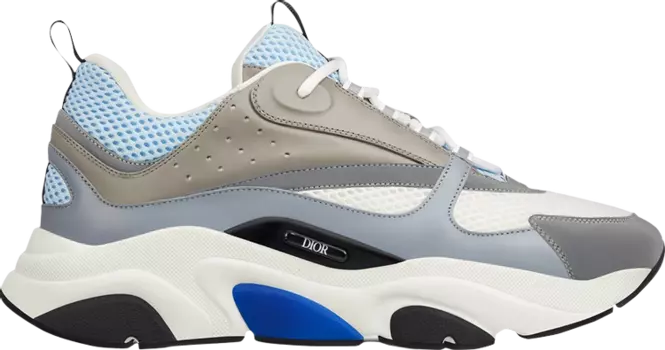 Кроссовки Dior B22 White Blue, синий