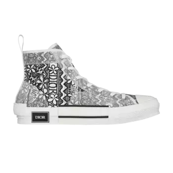 Кроссовки Dior B23 High Dior and Shawn Embroidery, белый