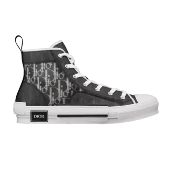 Кроссовки Dior B23 High 'Dior Oblique - Black White', черный