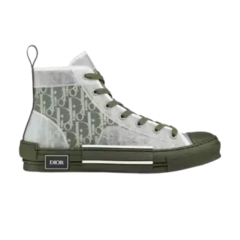 Кроссовки Dior B23 High Dior Oblique - Olive, зеленый
