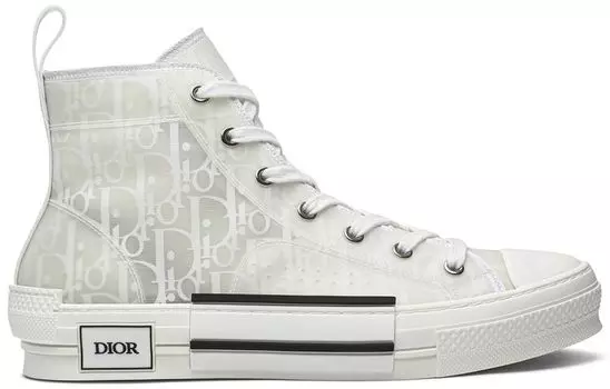 Кроссовки Dior B23 High 'Dior Oblique - White', белый