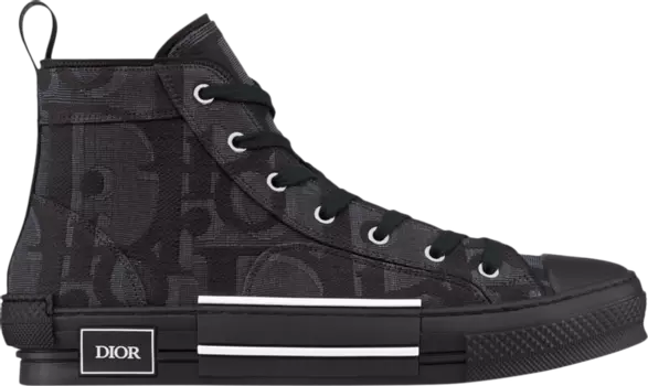 Кроссовки Dior B23 High 'Maxi Dior Oblique - Black', черный
