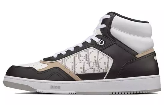 Кроссовки DIOR B27 High Black White Beige