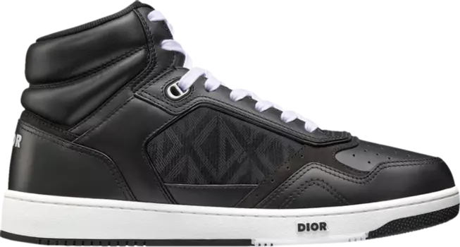 Кроссовки Dior B27 High CD Diamond - Black, черный