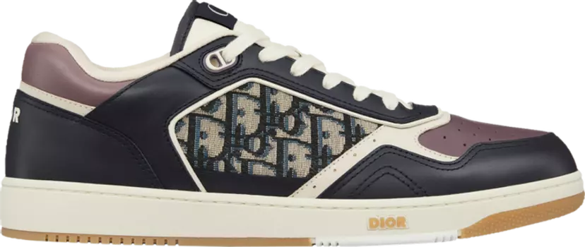 Кроссовки Dior B27 Low 'Dior Oblique - Deep Blue Plum', синий