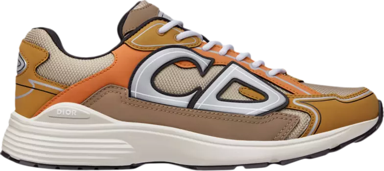 Кроссовки Dior B30 Reflective CD30 - Cream Orange, кремовый