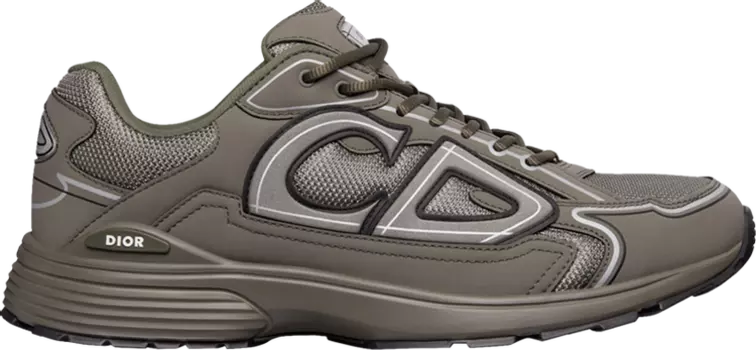 Кроссовки Dior B30 Reflective CD30 - Olive, зеленый
