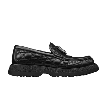 Кроссовки Dior Buffalo Loafer 'Cannage Leather - Black', черный