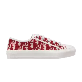 Кроссовки Dior Wmns Walk NDior Embroidered Cotton LowDior Oblique - Red, красный
