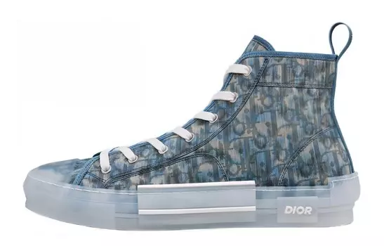Кроссовки Dior x Parley B23 High Top, синий / серый