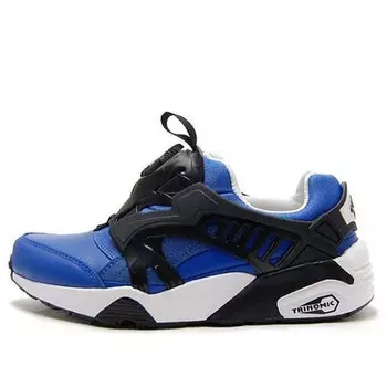 Кроссовки disc blaze leather running shoes blue/white Puma, синий