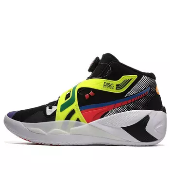 Кроссовки disc rebirth 'black yellow alert' Puma, черный