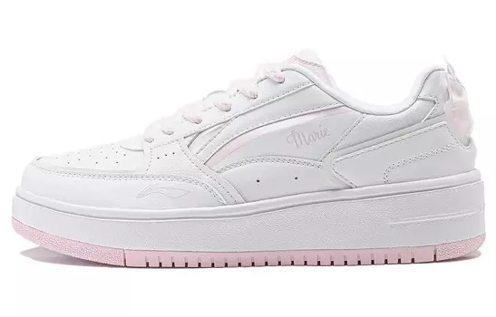 Кроссовки Disney LINING X Disney Skateboarding Shoes Women's Low-top White/Pink/Blue, белый