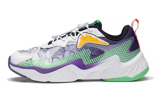 Кроссовки Disney X Kids Lifestyle GS Low-top Standard White / Mulberry Purple / New Base Green Lining Young