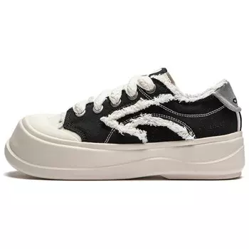 Кроссовки Disney X LINING Honey Platform Lifestyle Shoes Women's Low-top Black/off-white, черный/бежевый