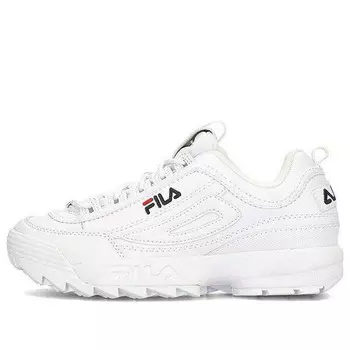 Кроссовки disruptor low-top running shoes white Fila, белый