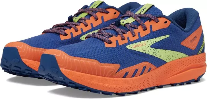 Кроссовки Divide 4 Brooks, цвет Navy/Firecracker/Sharp Green