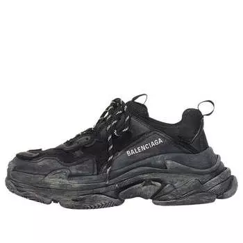 Кроссовки diy triple s 'black' Balenciaga, черный