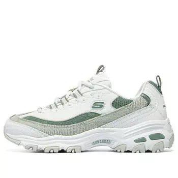 Кроссовки dlites 1.0 'white light green' Skechers, белый