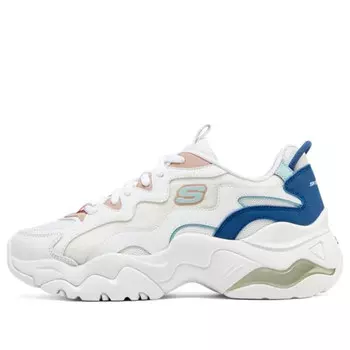 Кроссовки dlites 3-high alert shoes 'white blue' Skechers, белый