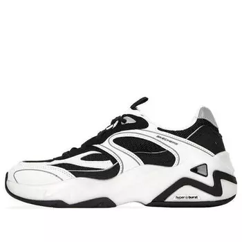 Кроссовки dlites hyper burst 'white black' Skechers, белый