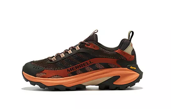 Кроссовки для активного отдыха мужские низкие серые оранжевые Merrell