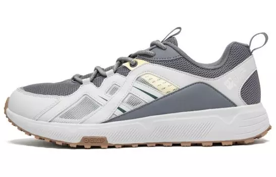 Кроссовки для активного отдыха мужские с низким верхом бежево-серый Qiaodan