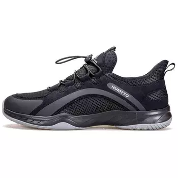 Кроссовки для активного отдыха мужские с низким верхом черного цвета Humtto