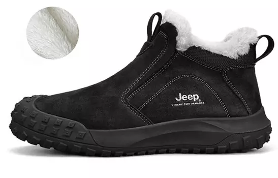 Кроссовки для активного отдыха мужские среднего размера черного цвета Jeep