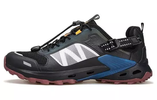 Кроссовки для активного отдыха на открытом воздухе, мужские, низкие, черный/синий Humtto