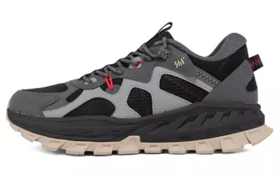 Кроссовки для активного отдыха на открытом воздухе для мужчин с низким верхом Akebono черного/сажевого цвета 361°