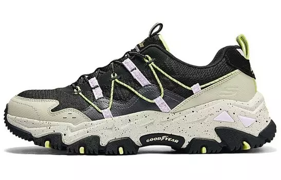Кроссовки для активного отдыха женские низкие черные/многоцветные Skechers