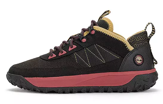 Кроссовки для активного отдыха женские с низким верхом, красные/желтые Timberland