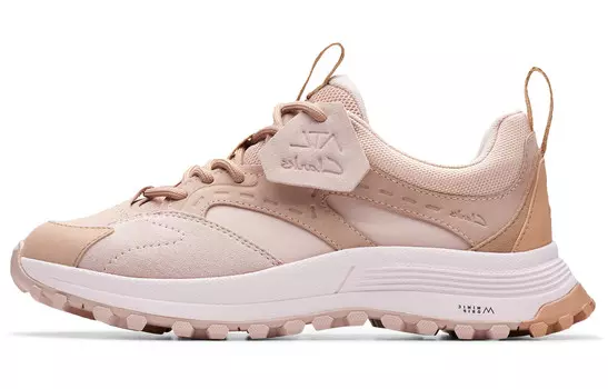 Кроссовки для активного отдыха женские с низким верхом розового цвета Clarks