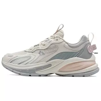 Кроссовки для активного отдыха женские с низким верхом, цвет белый чай / сине-серый, дерево Xtep