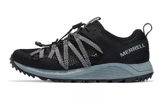 Кроссовки для активного отдыха женские с низким верхом черного цвета Merrell