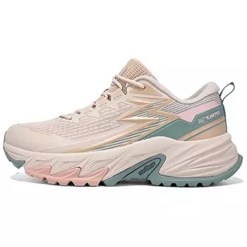 Кроссовки для активного отдыха женские с низким верхом, овсяное молоко / зеленый ель 361°