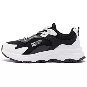 Кроссовки для активного отдыха женские с низким верхом, черный/белый Qiaodan