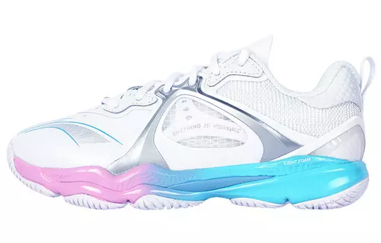Кроссовки для бадминтона Chameleon 6.0 унисекс с низким верхом белого цвета Lining