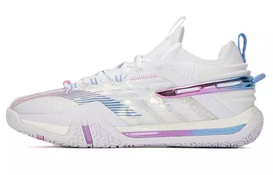 Кроссовки для бадминтона Flying Close To The Ground унисекс с низким верхом белого цвета Lining