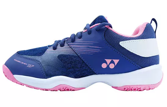 Кроссовки для бадминтона Power Cushion женские с низким верхом, темно-синие, розовые Yonex